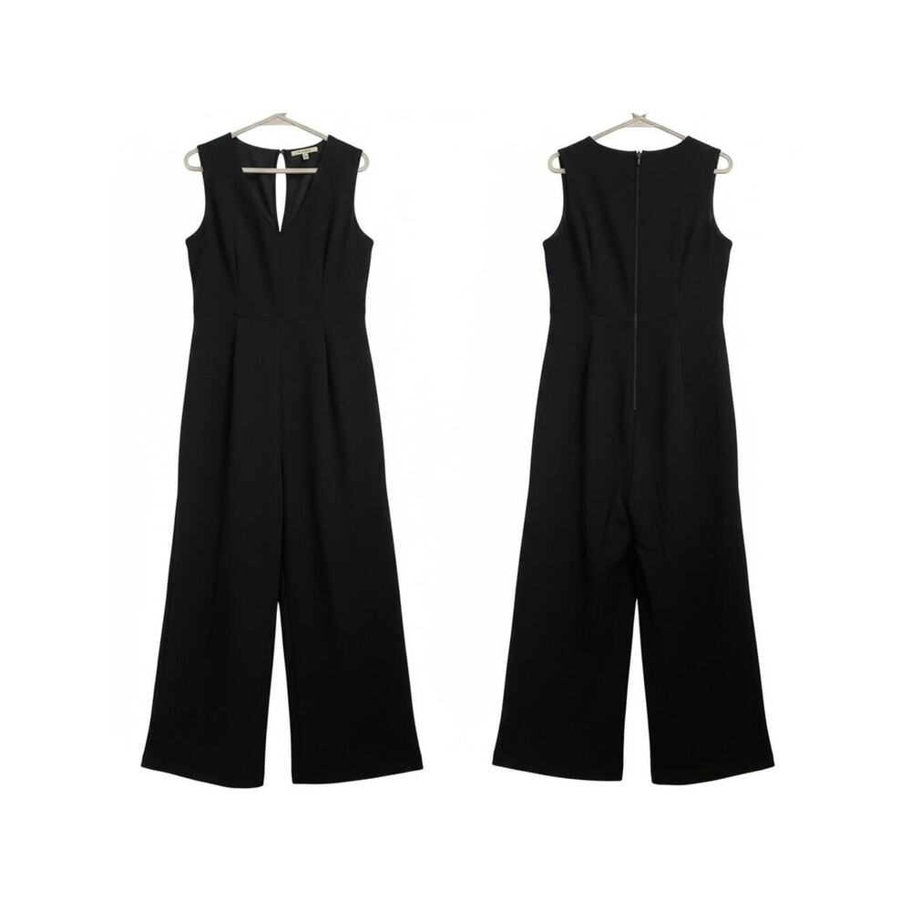 Zoe And Claire Sleeveless Jumpsuit Wide Leg Black Career Party Dressy